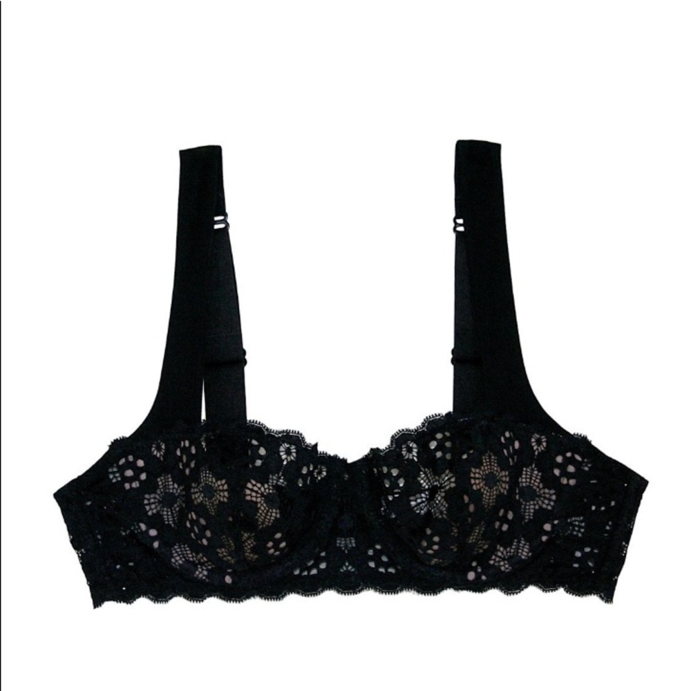 Crochet Lace Balconette Bra